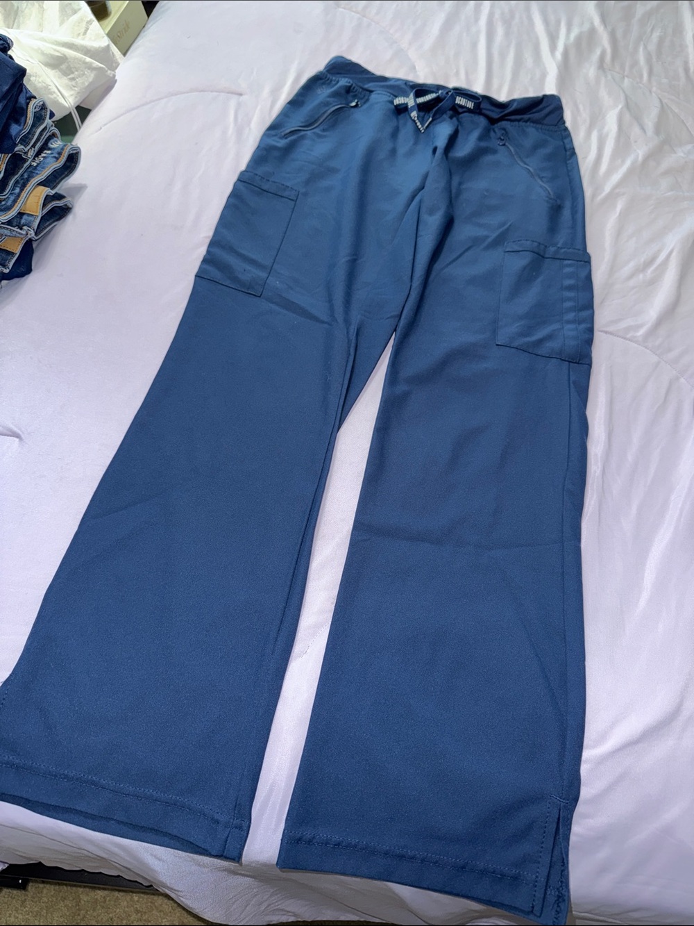 Med Couture Straight Leg Scrub Pants Size Small